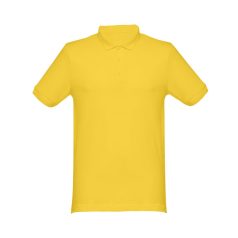 Tricou polo barbati, 22FEB2110, S, masculin, Bumbac, Galben