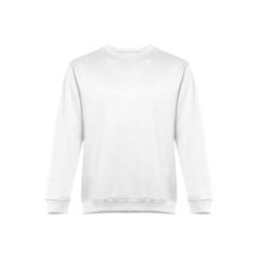   DELTA. Unisex sweatshirt, Unisex, 50% cotton and 50% polyester: 300 g/m², White, L