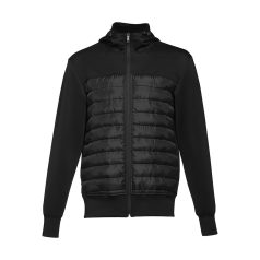   SKOPJE. Men's hooded jacket, Male, Polyester 300T (95% polyester and 5% spandex): 150 g/m², Black, M