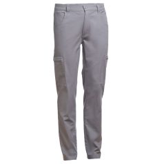   TALLINN. Men's workwear trousers, Male, 98% cotton and 2% spandex: 240 g/m², Grey, L