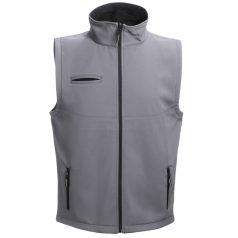   BAKU. Unisex softshell vest, Unisex, 96% polyester and 4% spandex (2 layers): 280 g/m², Grey, L