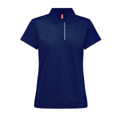   Tricou Polo, Dama, maneca scurta, TH Clothes, 2401E12595, Poliester, Albastru marin, XS