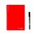 Agenda cu pix inclus, A5, Velina, 2410E24393, Infinite book, 148 x 210 mm, Rosu