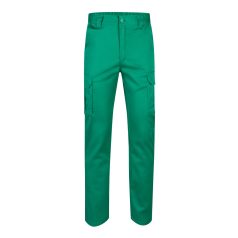   Pantaloni stretch cu buzunare multiple, Unisex, 2502E12570, Velilla, Bumbac, Poliester, Verde, 34