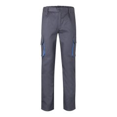   Pantaloni de twill cu buzunare multiple in doua tonuri, Unisex, 2502E12097, Velilla, Bumbac, Poliester, Gri, 34