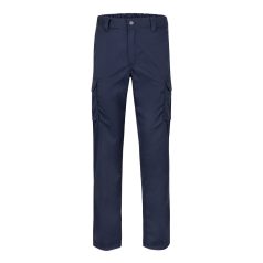   Pantaloni stretch cu buzunare multiple, Unisex, 2502E13012, Velilla, Bumbac, Poliester, Albastru marin, 54