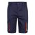 Pantaloni scurti elastici cu buzunare multiple in doua tonuri, Unisex, 2502E11921, Velilla, Bumbac, Poliester, Albastru, 34