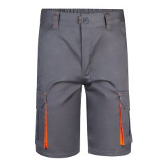   Pantaloni scurti elastici cu buzunare multiple in doua tonuri, Unisex, 2502E11963, Velilla, Bumbac, Poliester, Gri, 50