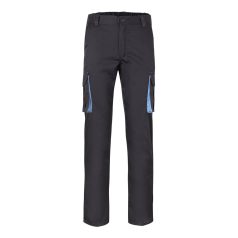   Pantaloni extensibili cu buzunare multiple, in doua tonuri, Unisex, 2502E11573, Velilla, Bumbac, Poliester, Gri, 34