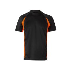   Tricou tehnic bicolor, Unisex, 2502E13345, Velilla, Poliester, Bumbac, Negru, S