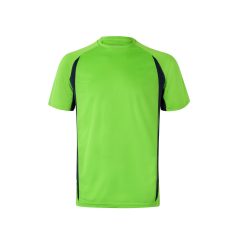   Tricou tehnic bicolor, Unisex, 2502E13360, Velilla, Poliester, Bumbac, Verde, 2XL