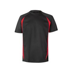   Tricou tehnic bicolor, Unisex, 2502E13337, Velilla, Poliester, Bumbac, Negru, L