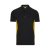 Tricou polo pique bicolor cu maneca scurta, Unisex, 2502E13436, Velilla, Bumbac, Poliester, Negru, 2XL