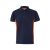 Tricou polo pique bicolor cu maneca scurta, Unisex, 2502E13367, Velilla, Bumbac, Poliester, Albastru, 2XL