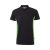 Tricou polo pique bicolor cu maneca scurta, Unisex, 2502E13440, Velilla, Bumbac, Poliester, Negru, 2XL