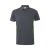 Tricou polo pique bicolor cu maneca scurta, Unisex, 2502E13405, Velilla, Bumbac, Poliester, Gri, 2XL