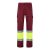 Pantaloni din twill in doua tonuri, Unisex, 2502E11048, Velilla, Poliester, Bumbac, Burgundy, L