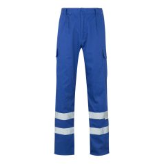   Pantaloni din twill cu buzunare multiple, Unisex, 2502E11013, Velilla, Poliester, Bumbac, Albastru Royal, M