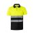 Tricou polo bicolor cu maneci scurte, Unisex, 2502E11276, Velilla, Poliester, Negru, 2XL