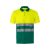 Tricou polo bicolor cu maneci scurte, Unisex, 2502E11295, Velilla, Poliester, Verde, 3XL