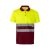 Tricou polo bicolor cu maneci scurte, Unisex, 2502E11258, Velilla, Poliester, Burgundy, 2XL