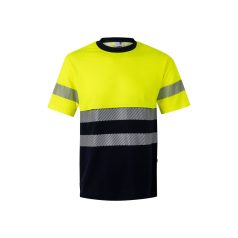   Tricou pique bicolor, Unisex, 2502E11092, Velilla, Bumbac, Poliester, Albastru, L