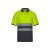 Tricou polo bicolor cu maneci scurte, Unisex, 2502E10753, Velilla, Bumbac, Poliester, Gri, 3XL