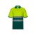 Tricou polo bicolor cu maneci scurte, Unisex, 2502E10758, Velilla, Bumbac, Poliester, Verde, 2XL