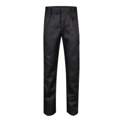   Pantaloni din twill cu buzunare multiple, Unisex, 2502E10824, Velilla, Poliester, Bumbac, Negru, 36