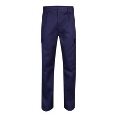   Pantaloni din twill cu buzunare multiple, Unisex, 2502E10790, Velilla, Poliester, Bumbac, Albastru, 40