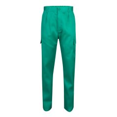   Pantaloni din twill cu buzunare multiple, Unisex, 2502E10852, Velilla, Poliester, Bumbac, Verde, 44