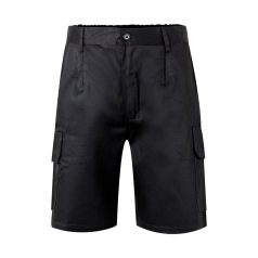   Pantaloni scurti din twill cu buzunare multiple, Unisex, 2502E11206, Velilla, Poliester, Bumbac, Negru, 40