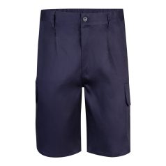   Pantaloni scurti din twill cu buzunare multiple, Unisex, 2502E11168, Velilla, Poliester, Bumbac, Albastru, 36