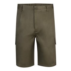   Pantaloni scurti din twill cu buzunare multiple, Unisex, 2502E11217, Velilla, Poliester, Bumbac, Verde armata, 38