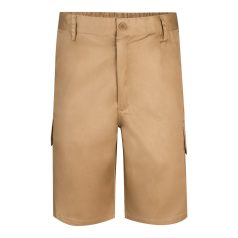   Pantaloni scurti din twill cu buzunare multiple, Unisex, 2502E11192, Velilla, Poliester, Bumbac, Natur, 36