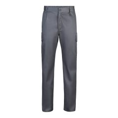   Pantaloni din twill cu mai multe buzunare, Unisex, 2502E12674, Velilla, Poliester, Bumbac, Gri, 64