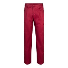   Pantaloni din twill cu mai multe buzunare, Unisex, 2502E12645, Velilla, Poliester, Bumbac, Burgundy, 34