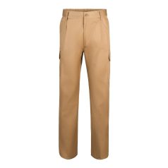   Pantaloni din twill cu mai multe buzunare, Unisex, 2502E12681, Velilla, Poliester, Bumbac, Natur, 46