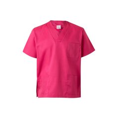   Tunica medicala din twill cu maneci scurte, Unisex, 2502E12315, Velilla, Poliester, Bumbac, Roz, 2XL