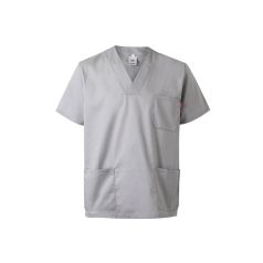   Tunica medicala din twill cu maneci scurte, Unisex, 2502E12285, Velilla, Poliester, Bumbac, Gri deschis, S