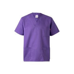   Tunica medicala din twill cu maneci scurte, Unisex, 2502E12288, Velilla, Poliester, Bumbac, Violet, 2XL