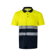   Tricou polo cu maneci scurte, Unisex, 2502E11703, Velilla, Poliester, Albastru, 3XL