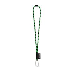   Lanyard, 2410E22000, Lanyard'IN, ø7 x 470 mm, Poliamida, Verde hexacrom