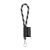 Lanyard, 2502E14301, Lanyard'IN, ⌀7 x 470 mm, Poliamida, Negru