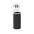 Sports bottle, Glass and stainless steel, Black