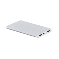 Portable battery, Aluminium, Satin silver