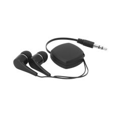 Retractable earphones, Black