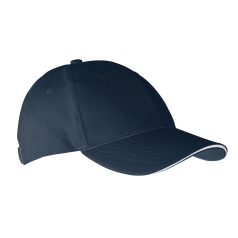 "Sandwich" cap, 100% brushed cotton, Blue