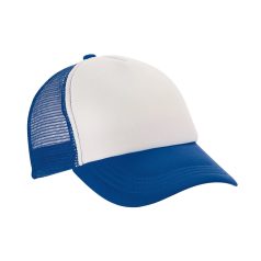 Cap, Polyester and mesh, Royal blue