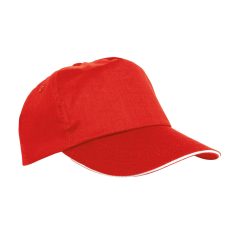 "Sandwich" cap, Polyester, Red